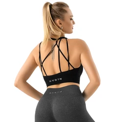 NVGTN Galaxy – soutien-gorge côtelé sans couture en Spandex pour femme, haut de Fitness élastique respirant, amélioration des seins, sous-vêtements de sport de loisirs