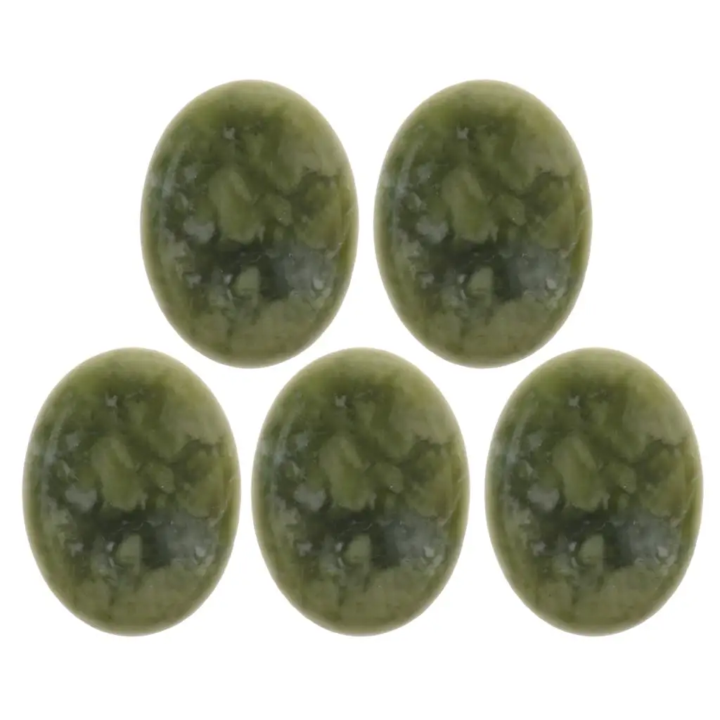 5 Pack  Jade  Stones, Massage  for Body Relaxing and  3 x 4cm