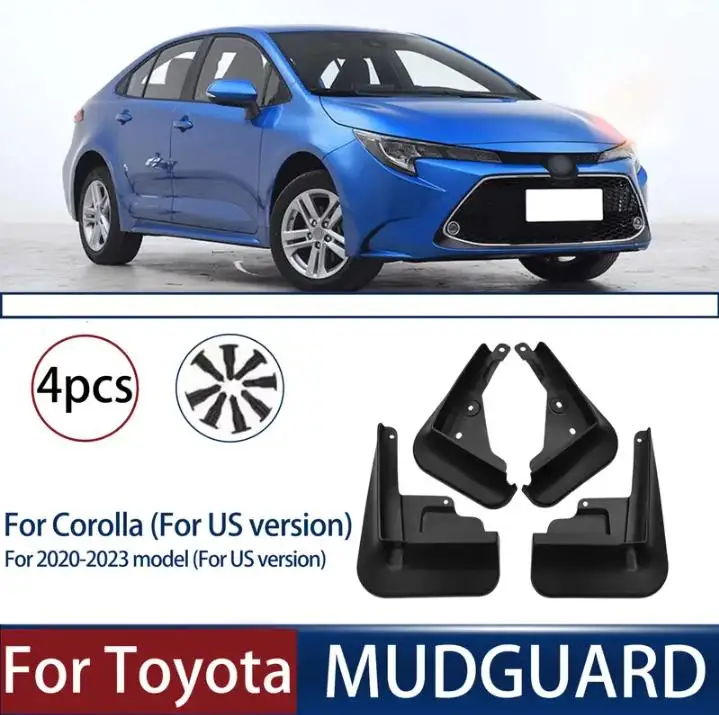 

1set Fenders Suitable For Toyota Corolla E210 Front And Rear Fenders Front Rear Mudguards Mud Flaps Automobiles And Spare Parts