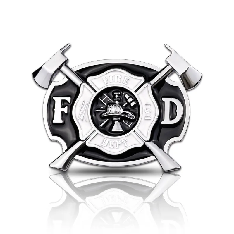 1PCS Fire Department Badge Car 3D Metal Sticker Auto Decor Accessories Firefighter Warrior Emblem Motorcycle Styling