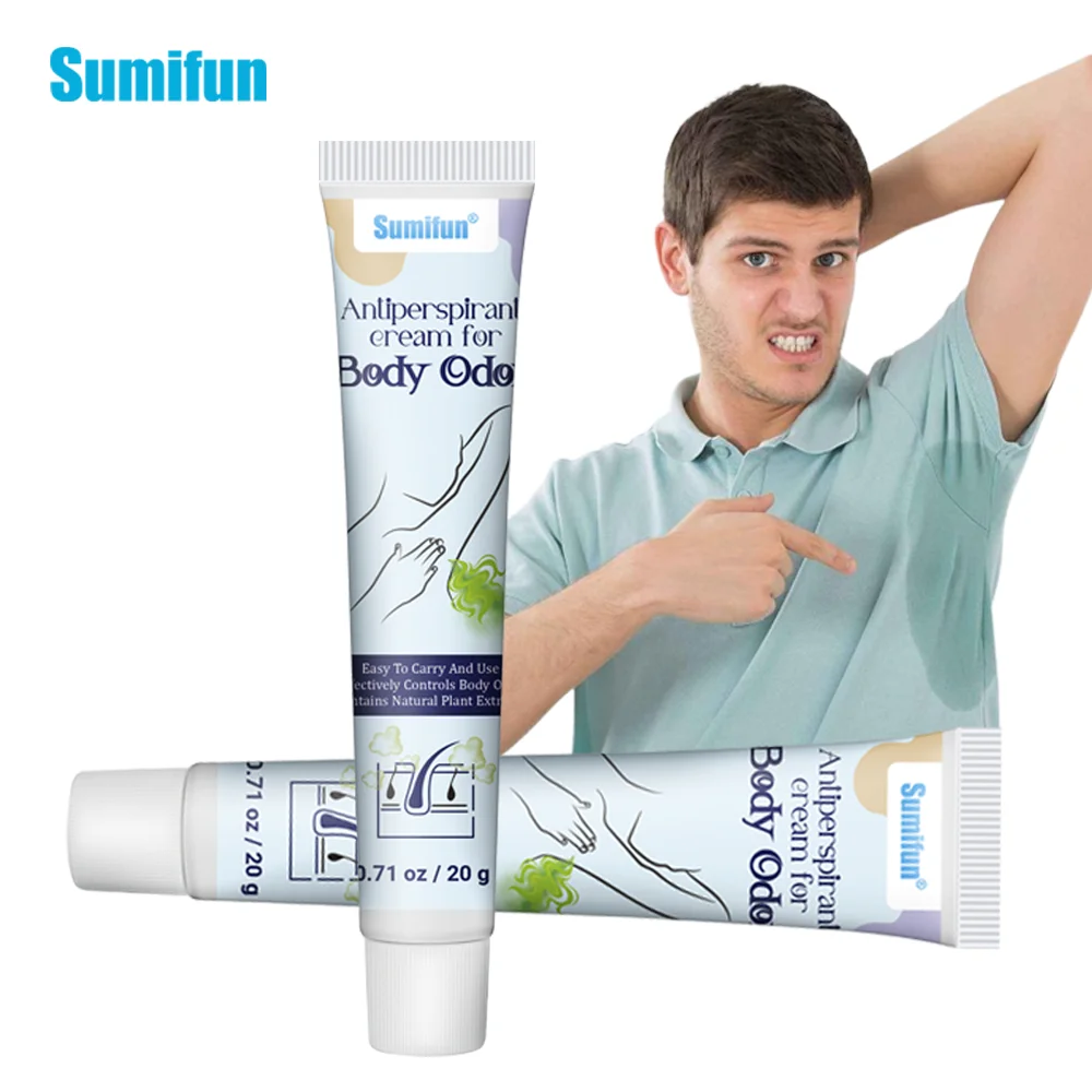 

1/3/5Pcs Sumifun Body Odor Remover Ointment Bad Smell Underarm Sweating Antiperspirant Cream Bromidrosis Deodorant Herbs Plaster