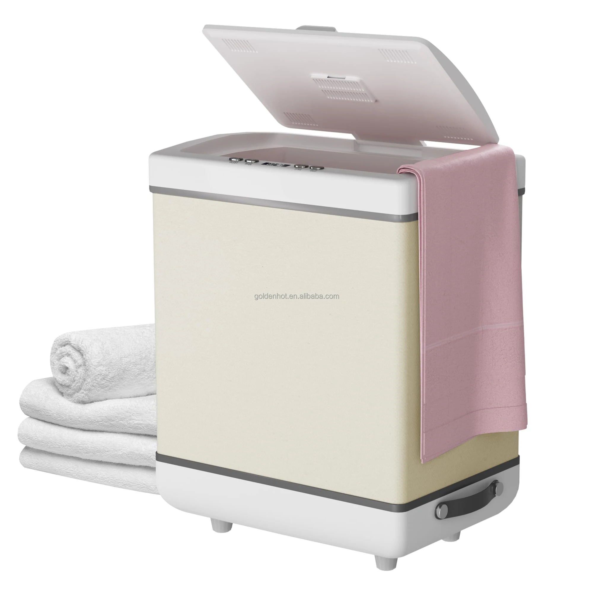 

2025 Hottest Luxury Towel Heating BucketPortable for Hotel Home Bathroom Modern Foldable Towel Warmer Bucket