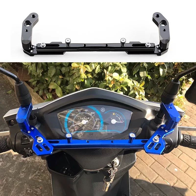 Motorcycle Aluminum Alloy Balance Bar, Electric Vehicle Multi-functional Faucet, Mobile Phone Holder, Scooter Takeaway Bar