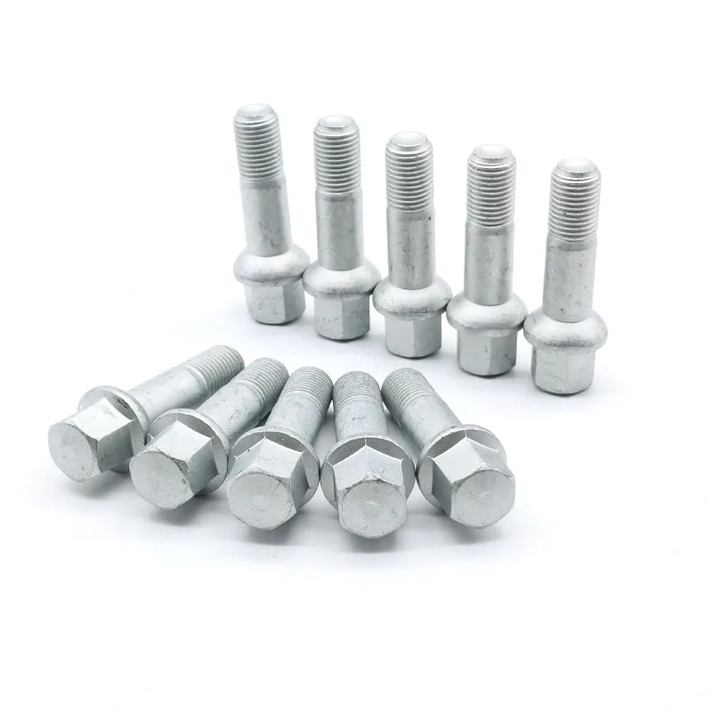 Silver Wheel Lug Bolts 0009905307 2204010270 1404000570 1404000170 for Mercedes-Benz X204 X164 W463 W164 V251 W220