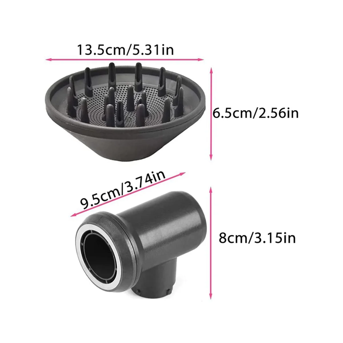 

Совместим с феном, защитой от брызг и сменным адаптером, совместимым сменным конвертером для бигуди-ABPX