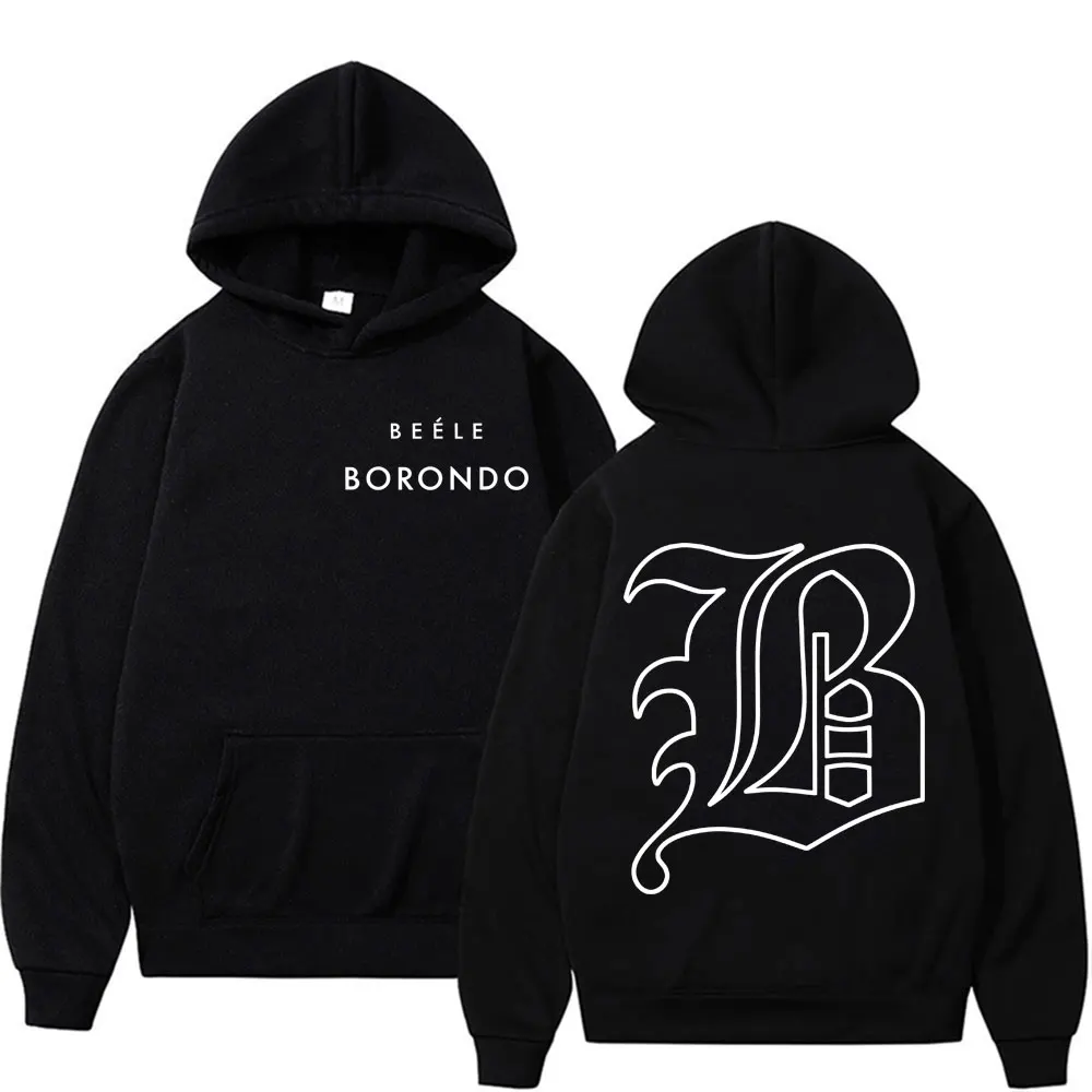 

Rapper BEELE Borondo Logo Cover Hoodies Mens Clothing Harajuku Hip Hop Gothic Casual Hoodie Retro Long Sleeve Comfort Sweatshirt