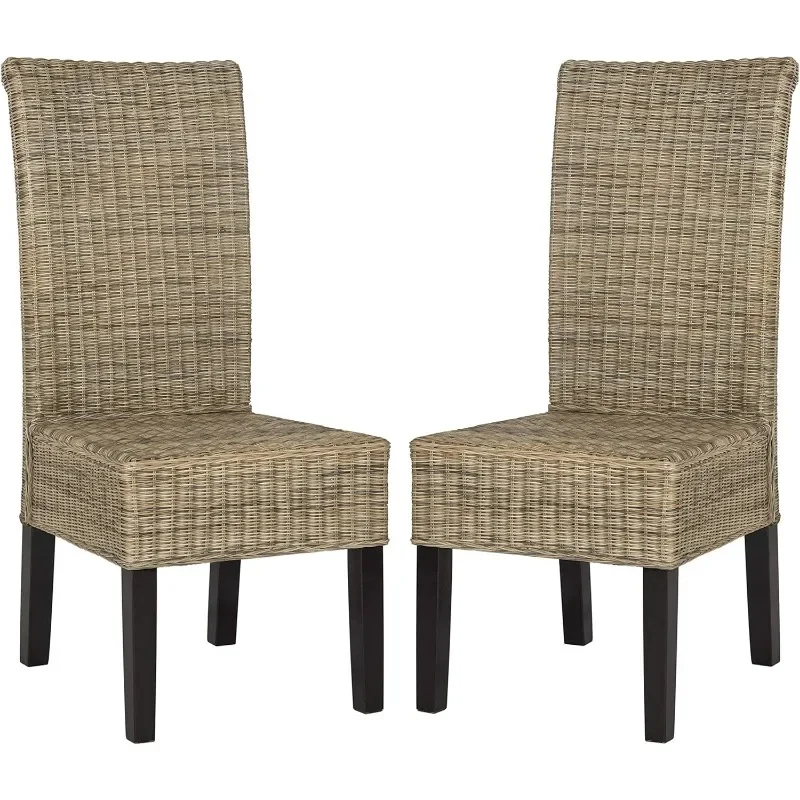 

Safavieh Home Collection Arjun Grey Wicker 18-inch Dining Chair