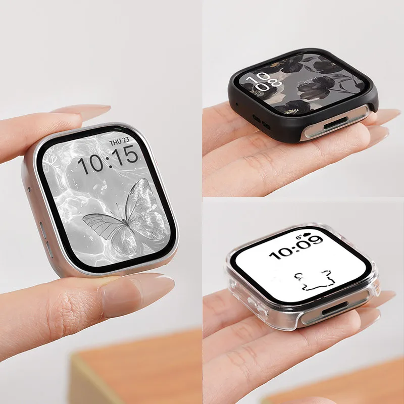 Für Huawei Watch Fit 5/Fit 5 Pro Uhrengehäuse, hartes PC-Gehäuse, hochwertiger Glas-Displayschutz, geeignet für Uhrenzubehör.