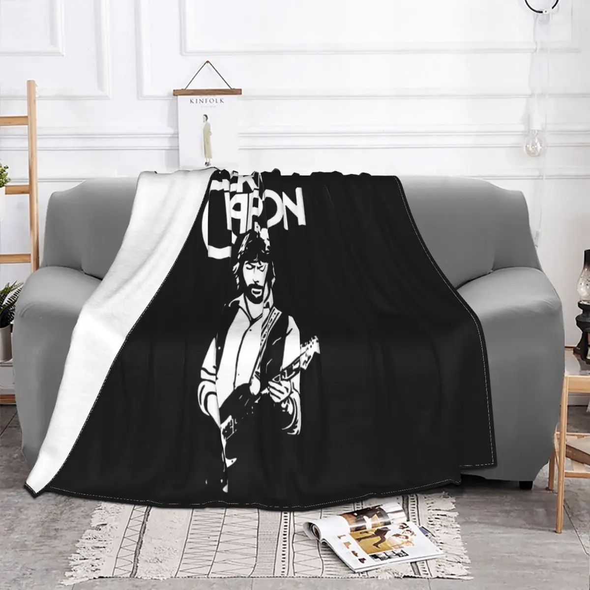 Eric Clapton Guitarist Man Singer Music Tour 2019 Black S 2Xl Kawaii Cotton Present Throw Blanket