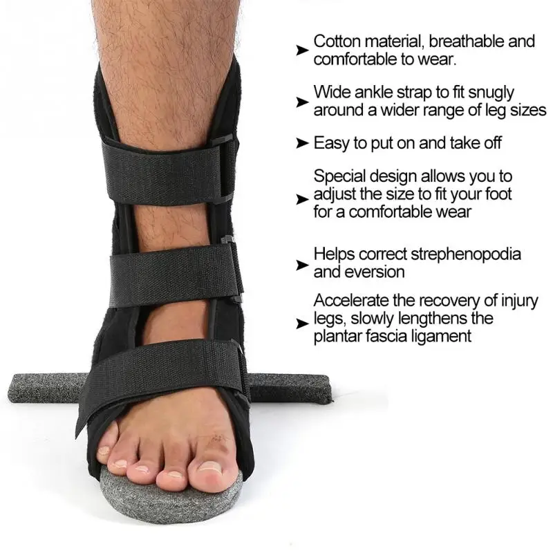 Enkelbrace Joint Foots Orthese Verstelbare Adult Fixation Protector Enkelbandjes Ondersteunen Voet Plantaire Spalk Brace Relief Pijnen