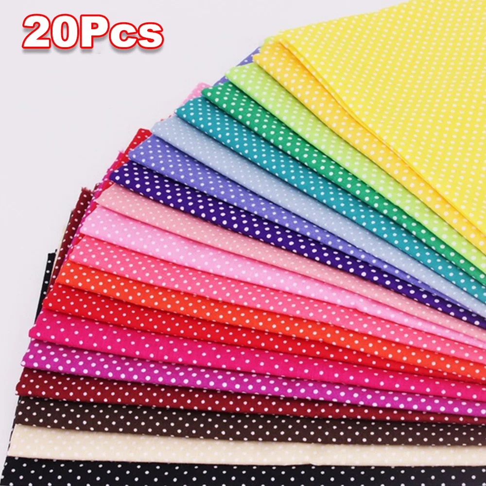 

20pcs Fabric Bundle PreCut Fat Squares Sheets Printed Floral Sewing Supplies for Patchwork Sewing DIY Crafting Quilting Fabric