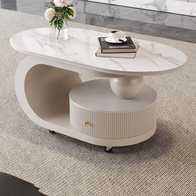 Designer Modern Coffee Table Decoration Luxury Bedroom Side Table Living Room Moving Dinner Mesas Bajas Lounge Suite Furniture