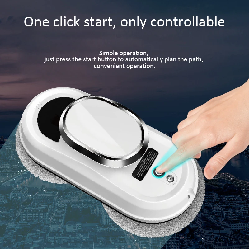 منظف نوافذ روبوت مكنسة كهربائية يتم التحكم فيها عن بعد، منظف زجاج الماء ذاتي التنظيف للسيارة المنزلية الخارجية والمنزل والاستخدام الخارجي