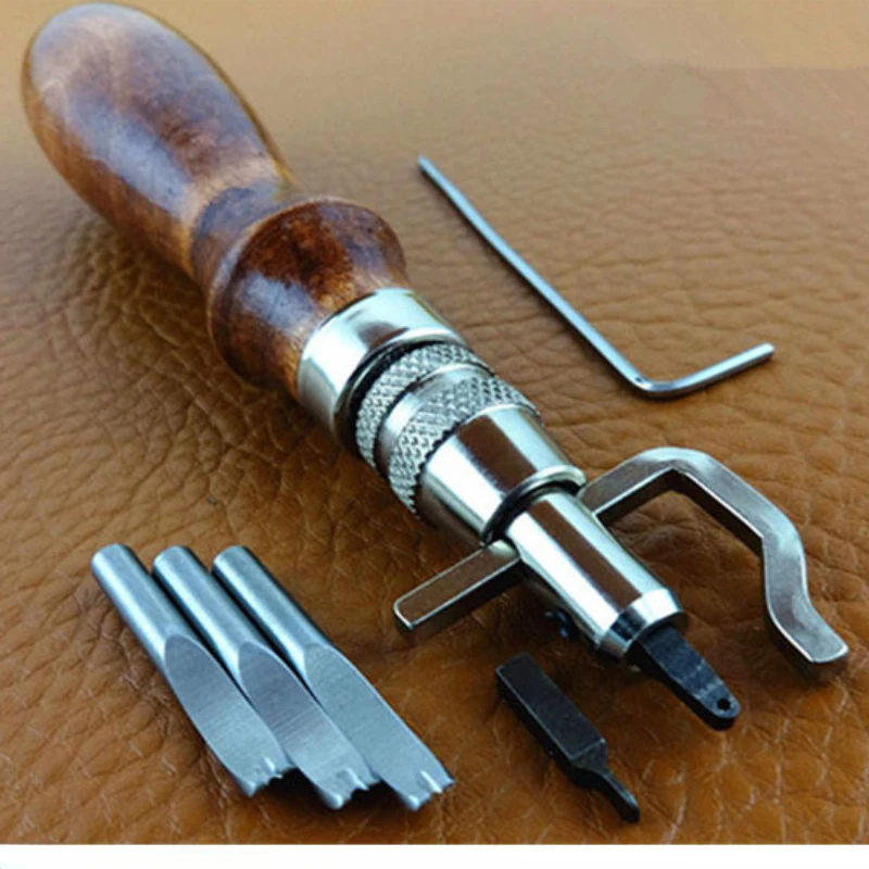 7 In1 Side Pressure Edge Stitching Groover leather Craft Edge Cutting Device Sideline Multifunctional Tool Groover