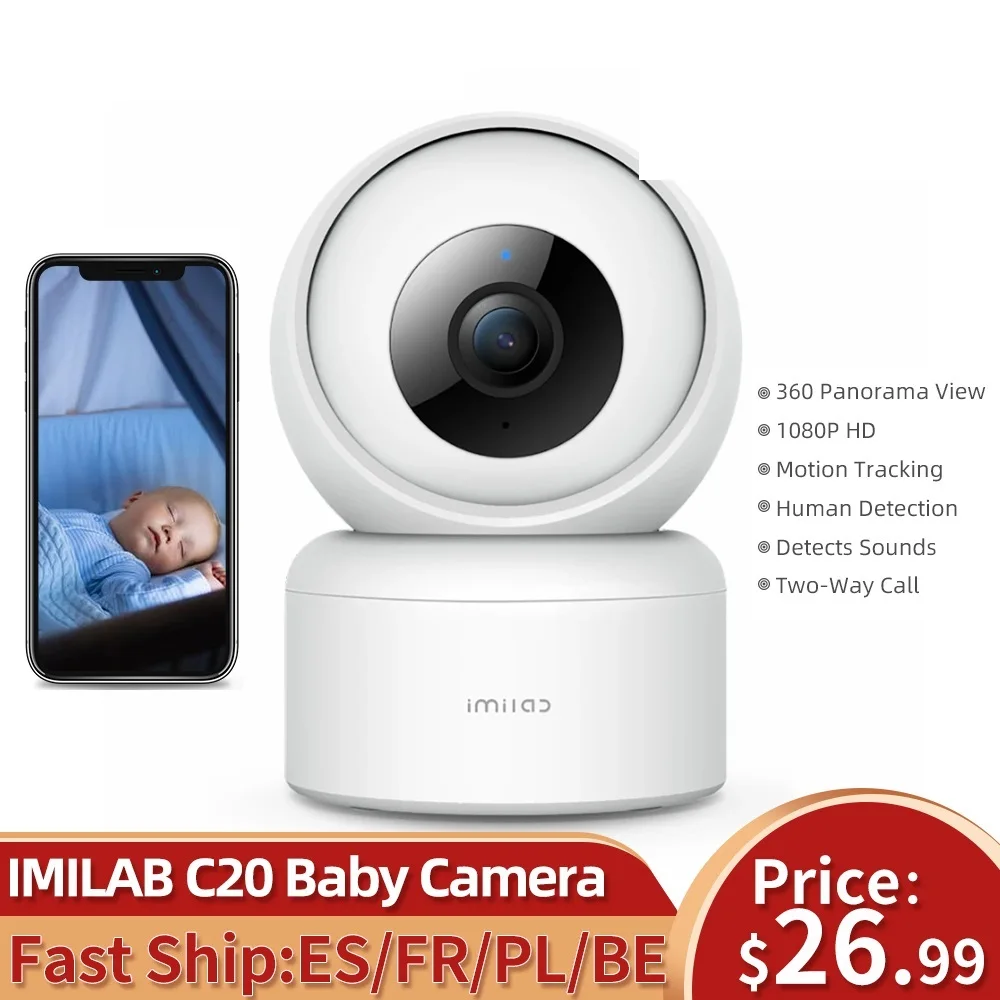 New Home Security Camera WiFi 1080P HD IP Indoor CCTV Baby Cam 360°Vedio Surveillance Night Vision Webcam Work With Alexa