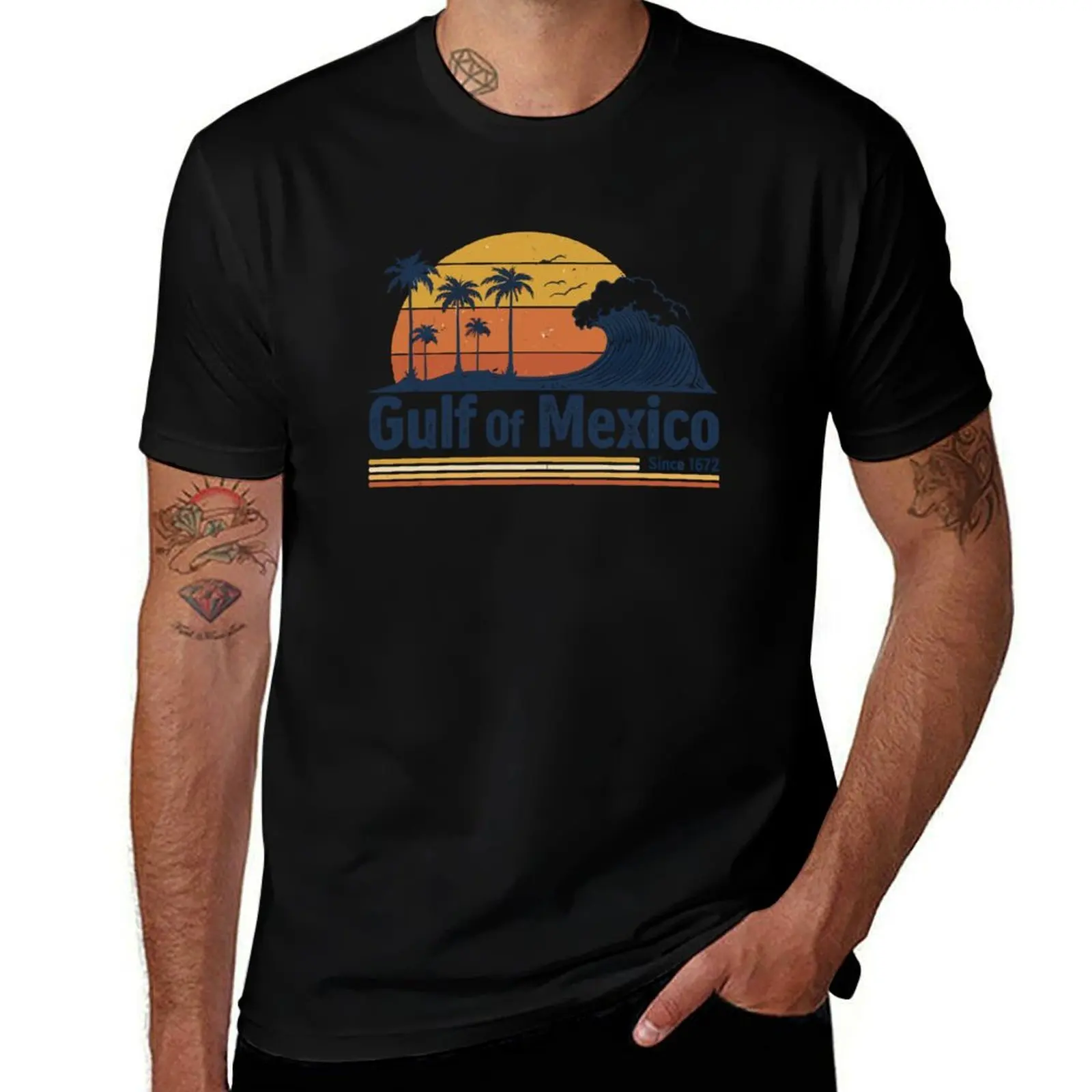 

Gulf of Mexico T-Shirt quick drying croswit shirt man graphics Men's t-shirts