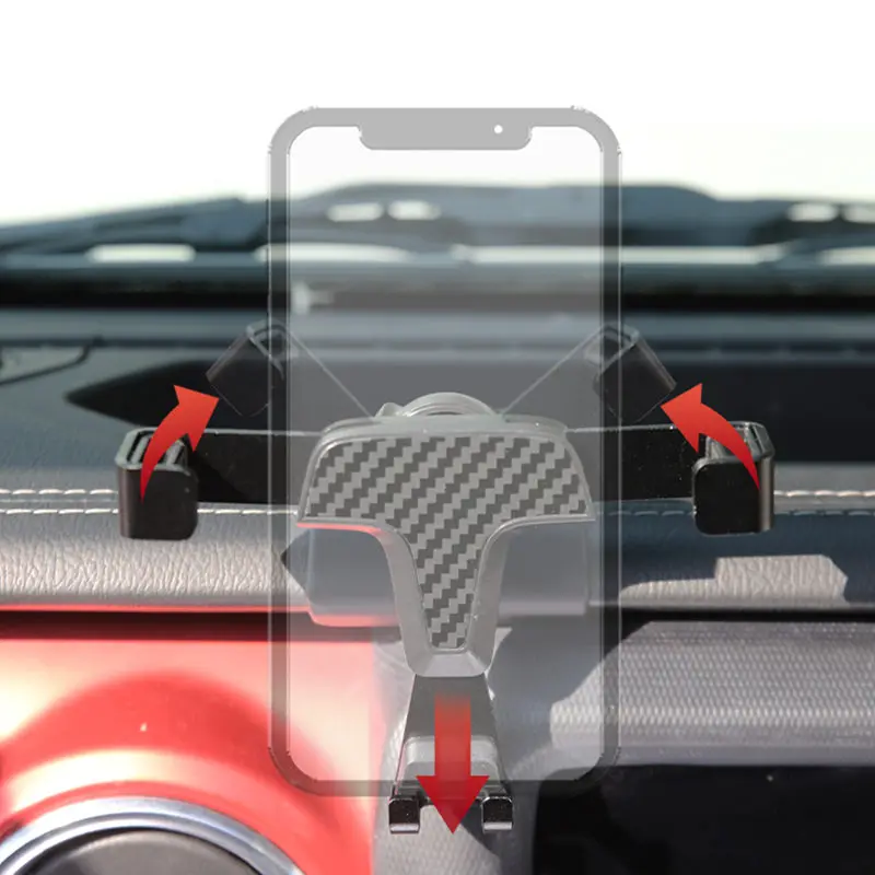 Phone Holder for Jeep Wrangler JL 2023 2022 2021 2020 2019 2018 Air Vent Mount Mobile Phone Bracket Stand Support Accessories