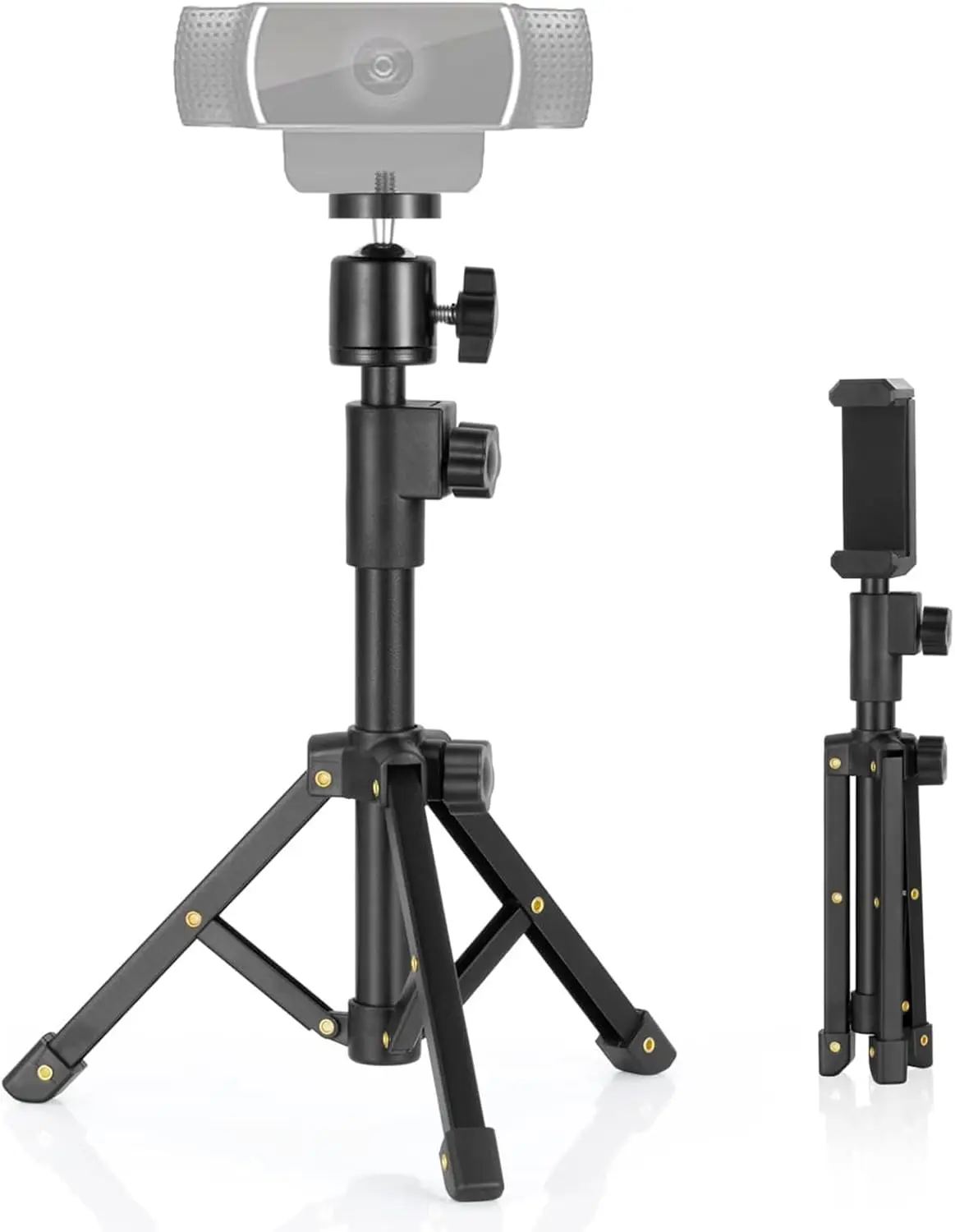 

Adjustable Webcam Tripod Stand, 10-15.5 inch, Universal 1/4" Thread, for C920/C922/C930e