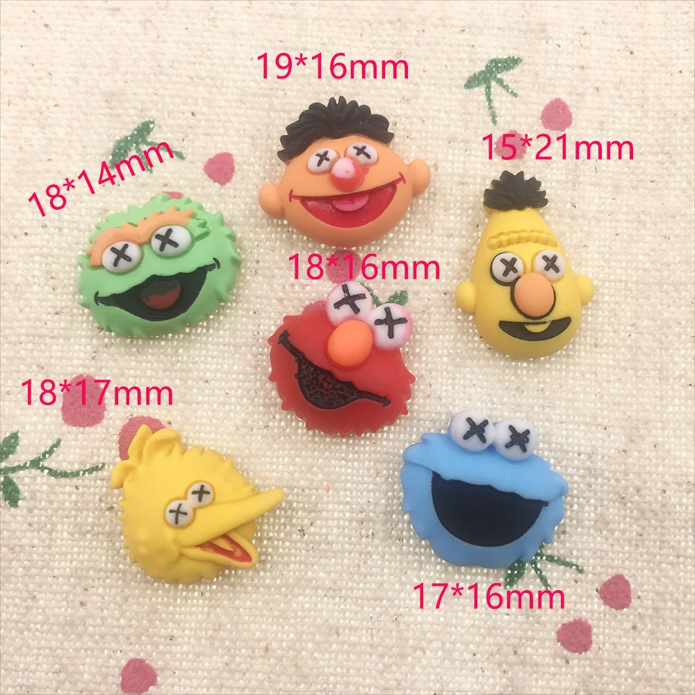 50Pcs Kawaii Cartoon Character Animal Flat back Resin Cabochons Embellishment DIY Accessories Scrapbooking Crafts Decoration