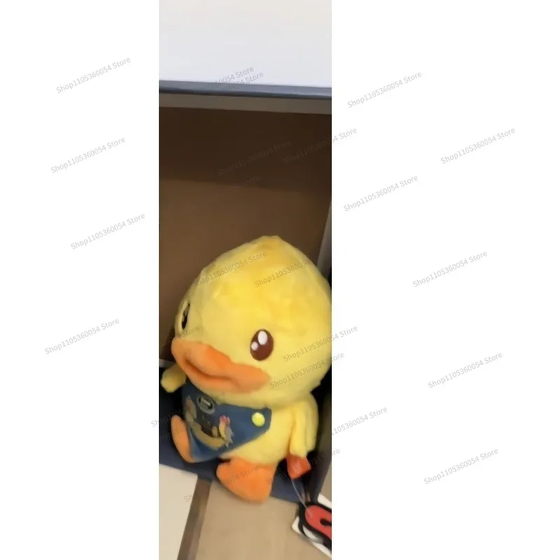 For 2024 New Little Yellow Duck Plush Toy Cat Bib Neck Scarf Pet Saliva Towel Cute Decoration Birthday Gift