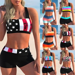 2023 New Women's Two Piece Bikini Sexy Beach Swimwear Fashion Print Bikini Set Women's Summer Fashion Swimming Bikini Swimwear