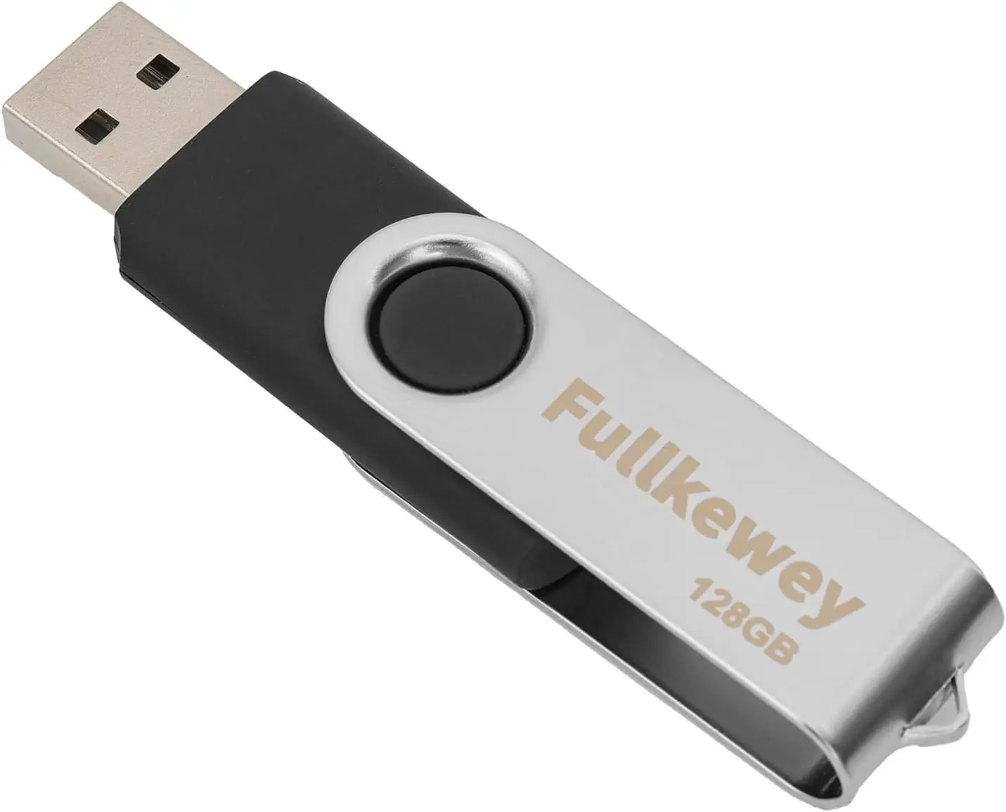 

USB 2.0 Flash Drive, Rotated Design, 16GB-128GB, High Speed Memory Stick for Data Storage, Black/Blue/White