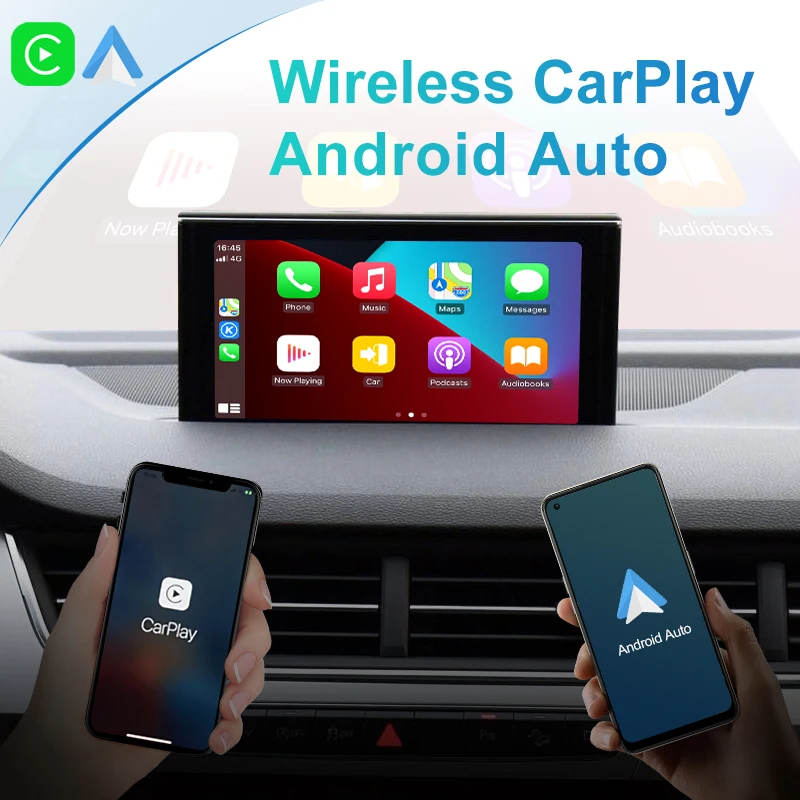 Wireless Apple CarPlay For Audi Q7 MMI 3G Q7 MIB 2010-2018 Car Play Android Auto Mirror Link Front View Camera Reverse Camera