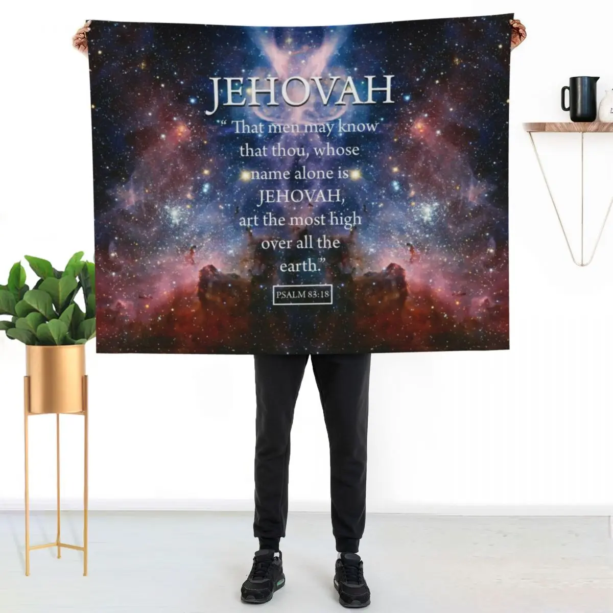 JEHOVAH Psalm 83:18 Throw Blanket Thins Luxury Designer Luxury St Stuffeds halloween Soft Beds Blankets