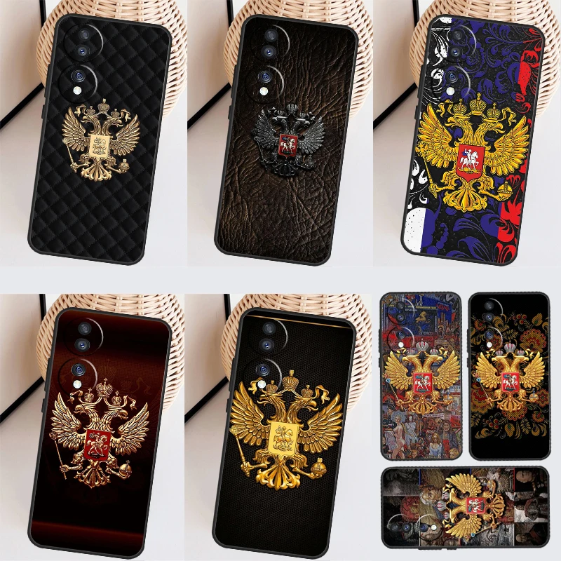 Russia Flag national emblem Case For Honor X8 X9 X7 X6 a 8X 9X X9a Cover For Honor Magic 5 Pro 10 50 70 90 Lite Coque