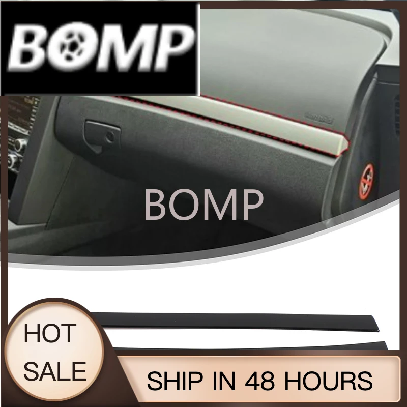 BOMP For 2008-2009 Pontiac G8 central control instrument table trim dashboard decoration bright strip ABS piano black 2pcs