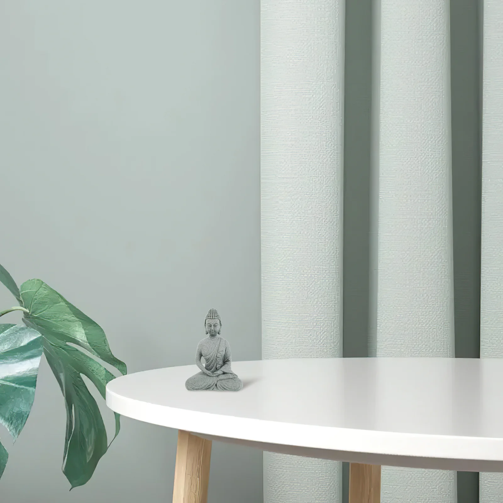 

Buddha Sandstone Statues Zen Monk Praying Sculpture Ornament for Meditation Car Dashboard Shelf Decor Feng Shui Good Luck