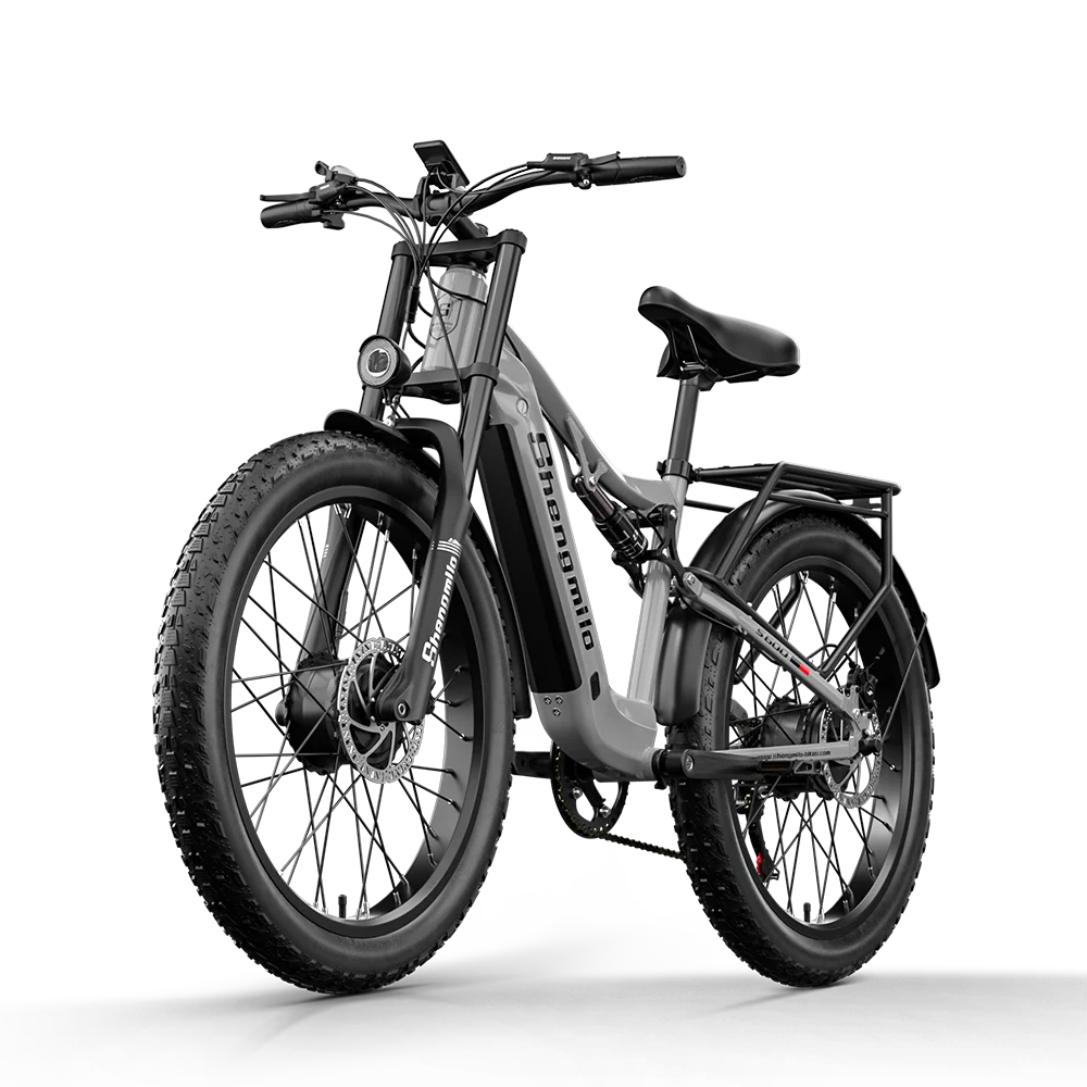 AliExpress Shengmilo S600 Adult 2000W Electric Bicycle Men's E-Mountain ebike with Two Motor, 48V840WH Battery,26" Fat Tire Electric Bike