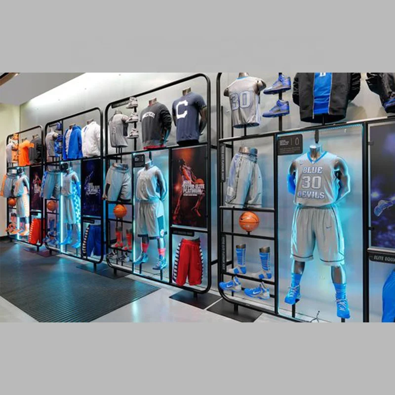 

Customize.Store Display Steel Frame Shelf Shop Display Fixture Sports Shoes Shop Fittings Full Set Display Ra