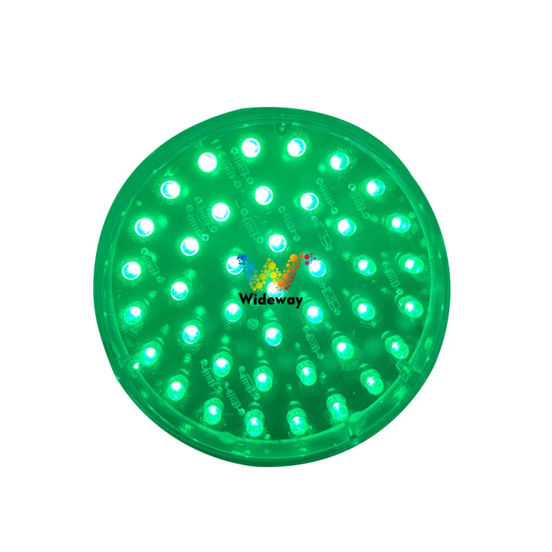 وحدة إشارة المرور LED الصغيرة 100 مم بدون قناع أحمر أصفر أخضر ألوان DC12V DC24V متاحة للبيع