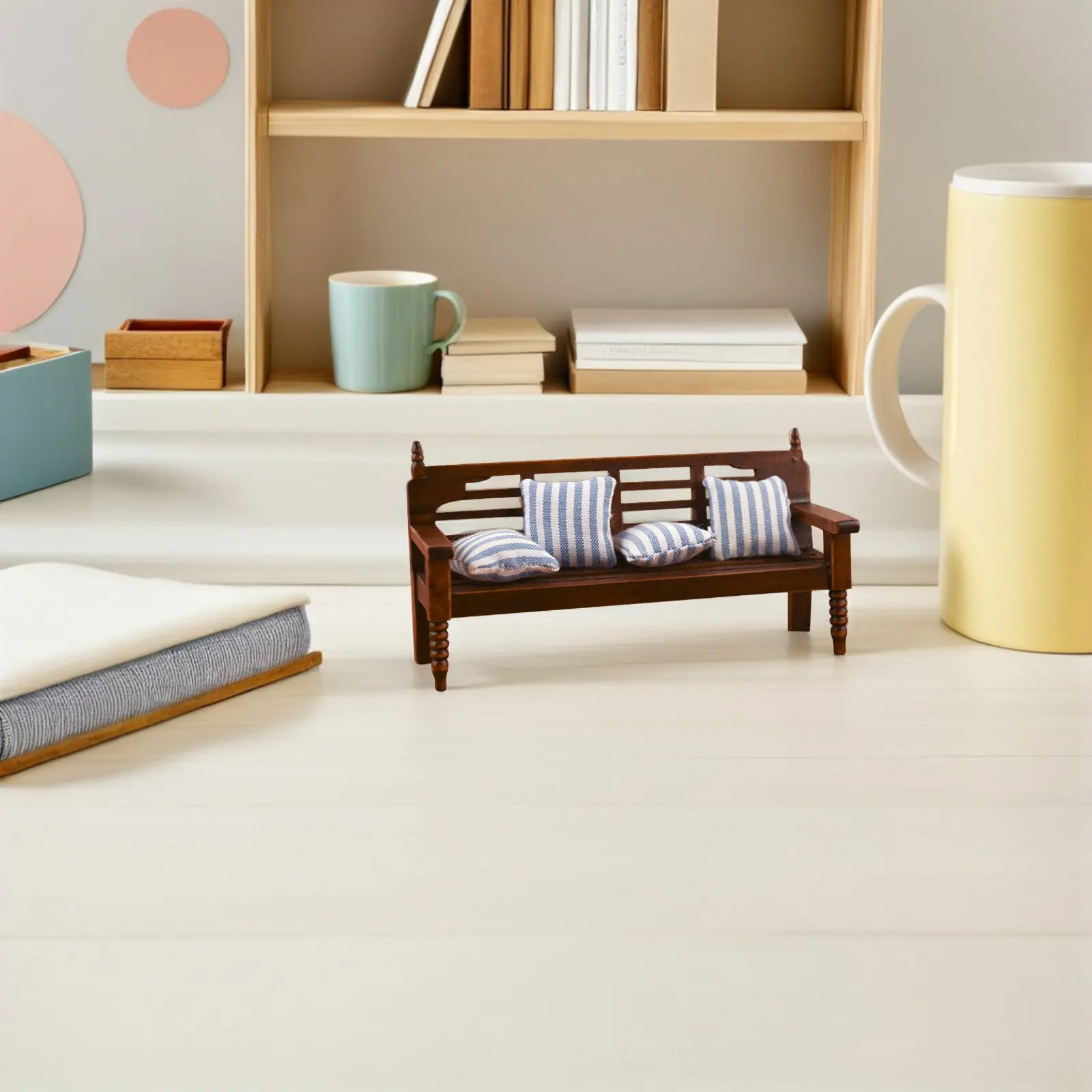 

Набор деревянных миниатюрных скамеек для нескольких человек, украшение для миниатюрного дома, декор для DIY-сцен, реквизит для фотосессий, декоративные элементы для рукоделия и интерьера