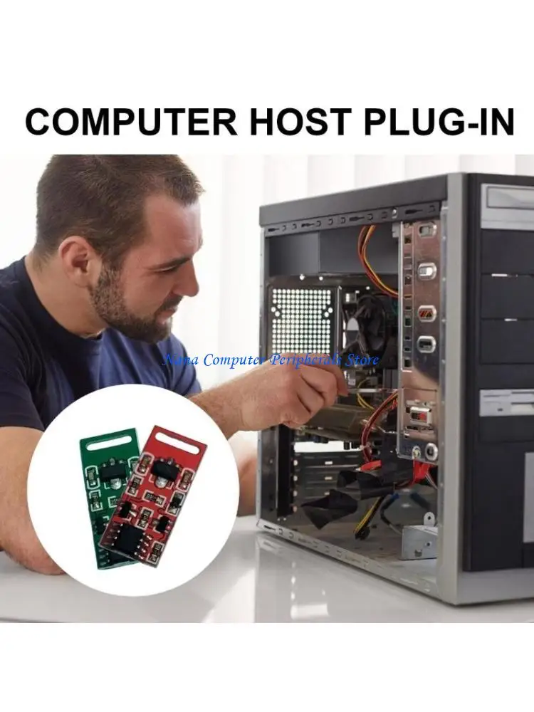 F68C Fast Speed Fan Simulators Board with 4Pin, DC12V for PC Cooling 2200 to 8300RPM