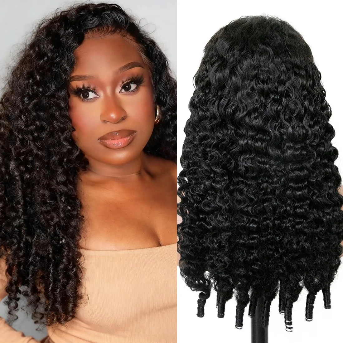 

200% Burmese Curly 13x6 HD 30 36 Inch Lace Front Human Hair Wigs Deep Wave 13x4 Lace Frontal Wig Glueless Pre Plucked Melt Skin