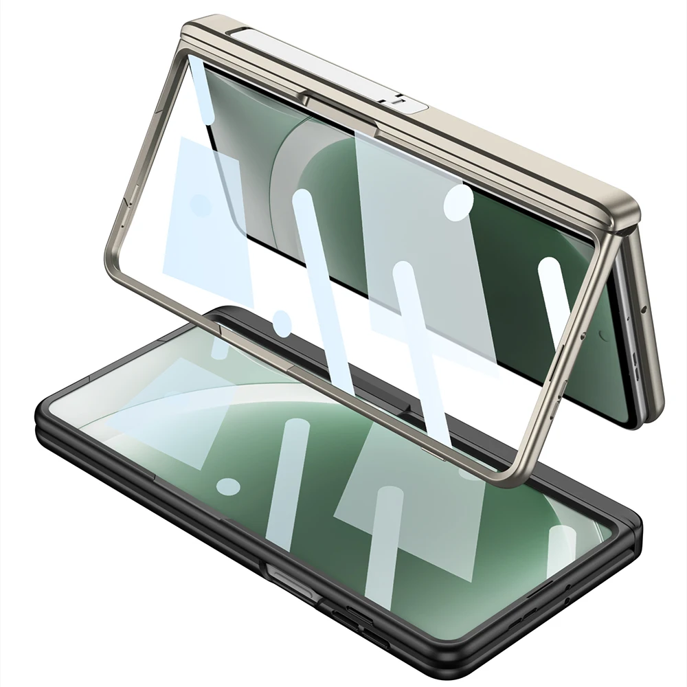 For Motorola Moto Razr Fold Case Hinge Protection Plastic with Film Card Bag Mobile Phone Cover Metal Strap Holder