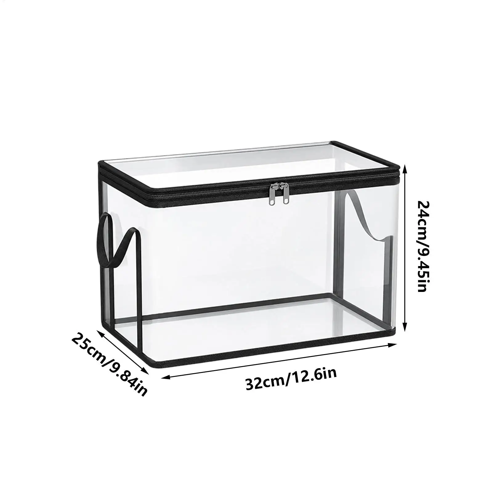 Toy Storage Bag Transparent Organizer 2-Piece Toy Storage Bin Stuffed Animal Bag For Dolls Books Building Blocks Playroom Living view 6