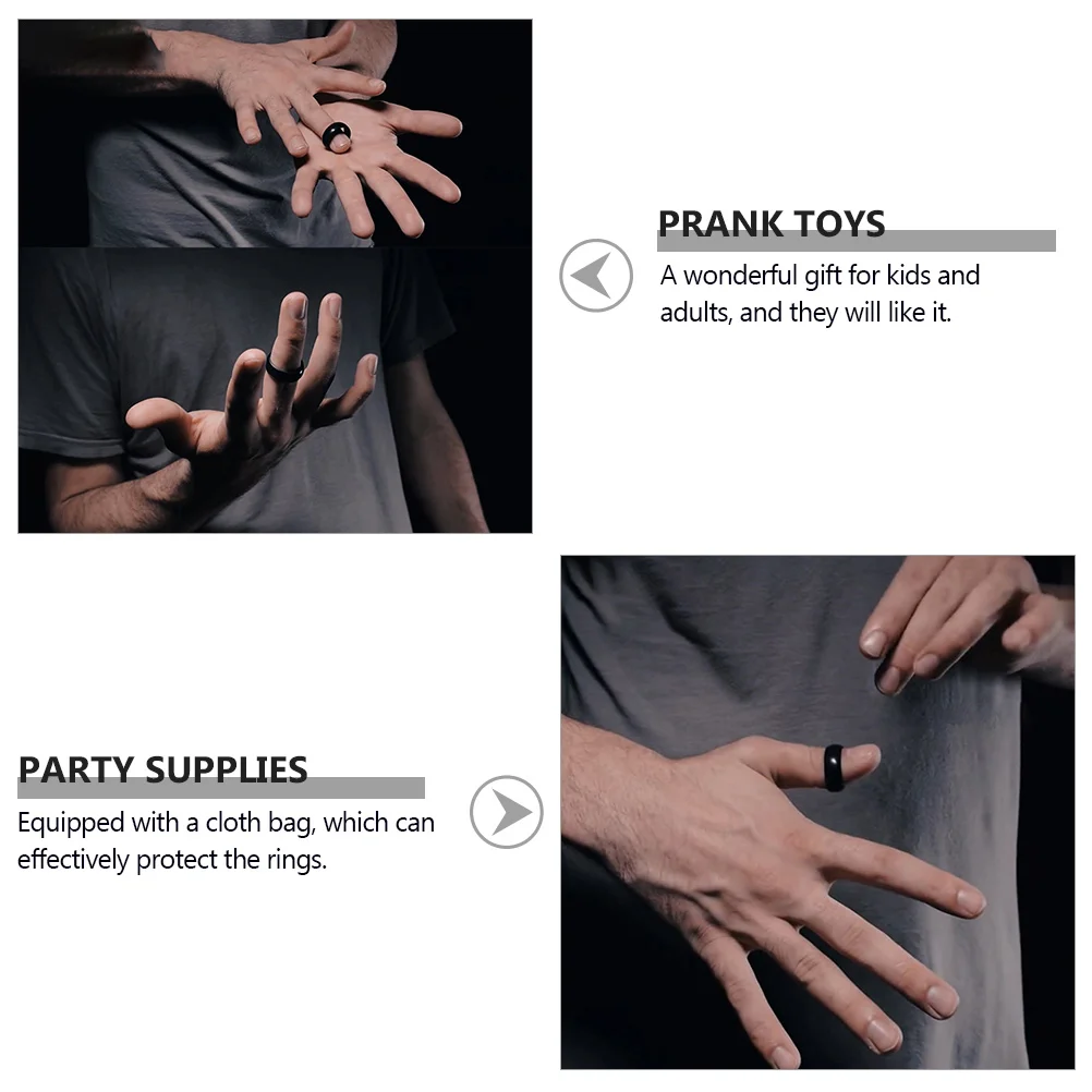 

Props Show Finger Trick Toys Performance Rings Prank Rubber Child Jumping