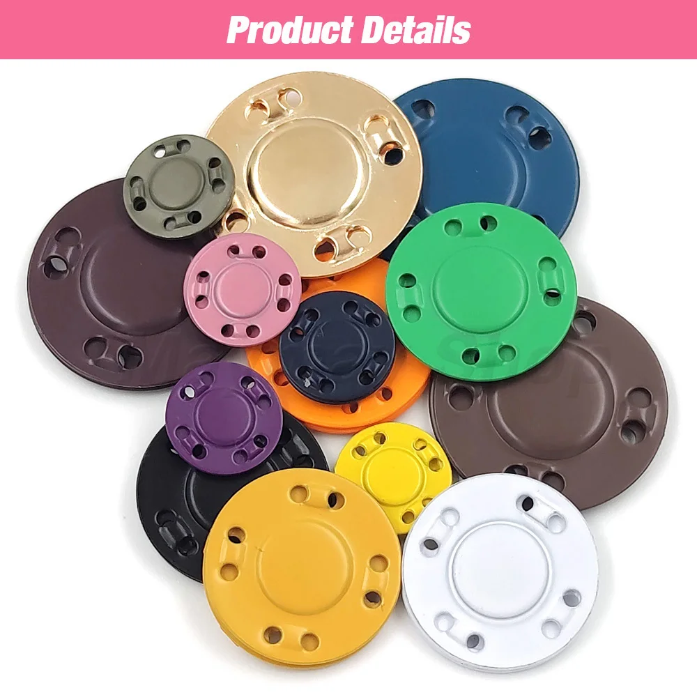 5 Pairs Magnetic Buttons Invisible Button Sewing Supplies For Jacket Coat Cardigan Bag Handmade Sewing Snap Clothing Decoration