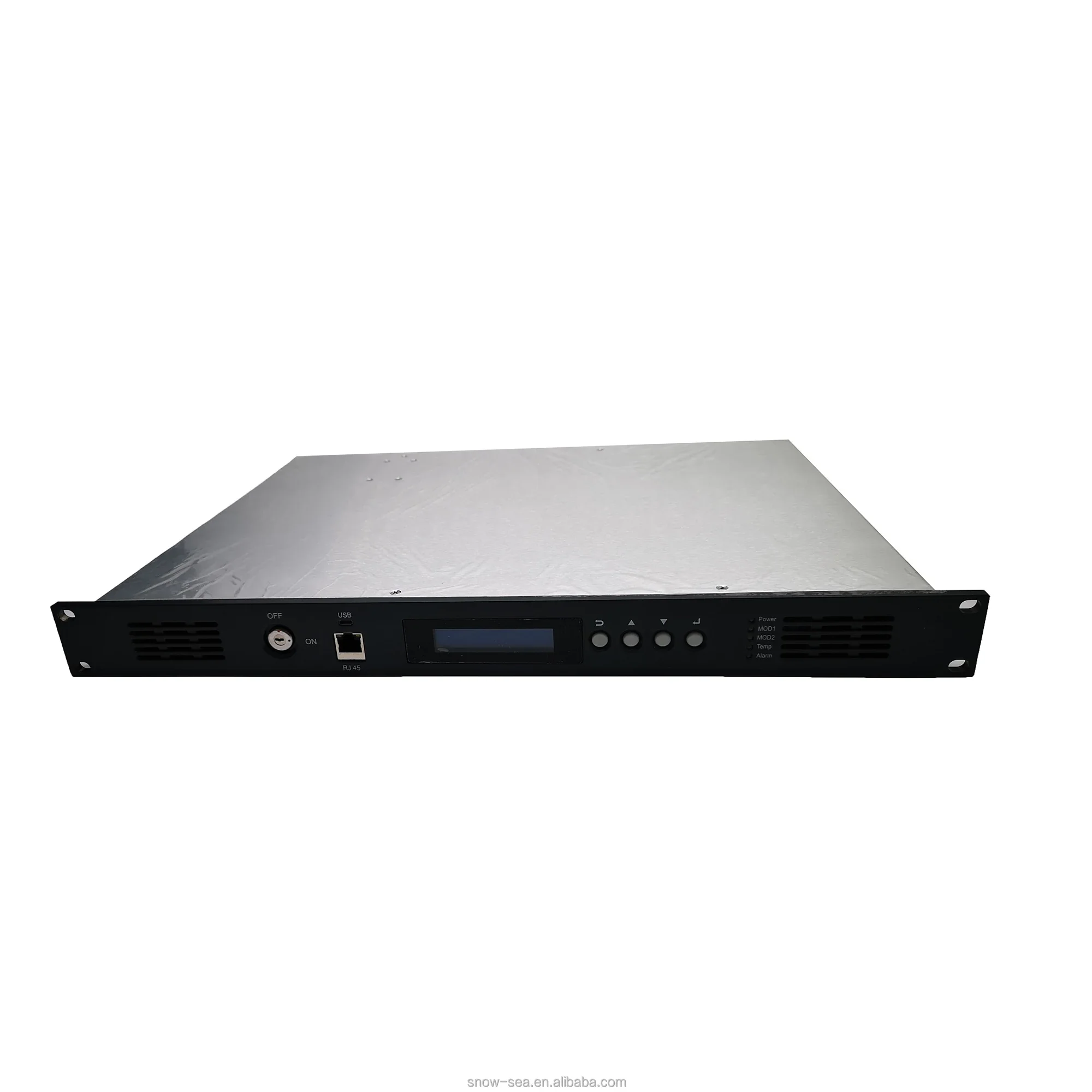 

1550nm 2x19dBm Gain Output CATV EDFA Optical Amplifier with AGC and Dual Power Supply and Simple Network Management Function