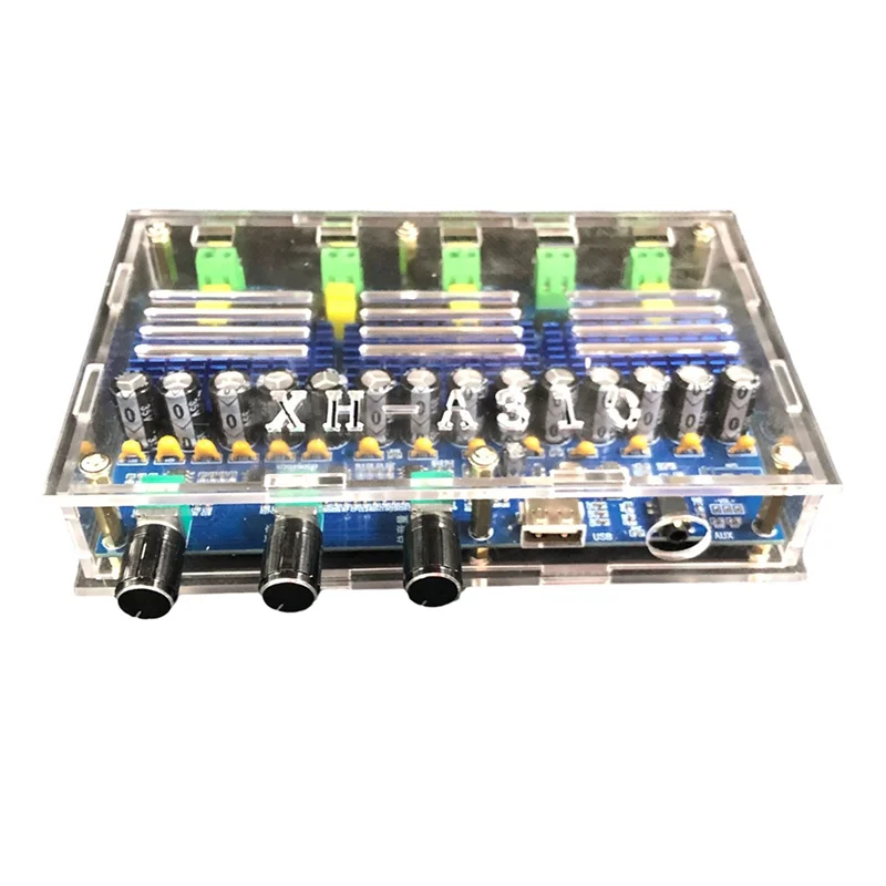 

A33T-XH-A310 Bluetooth 5.0 Amplifier Board TPA3116D2 4 Channel Digital Power Audio AMP Dual Bass Subwoofer Home Theater