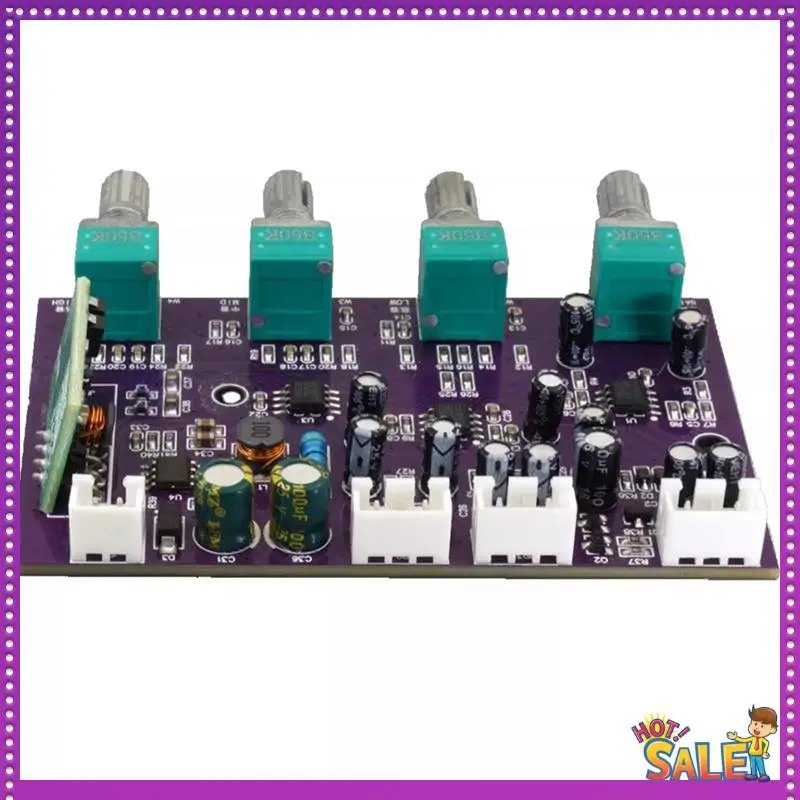 

AA87 3-Band Balanced Bass/Mid/Treble NE5532 Preamp Tone Board For HIFI Outdoor Speaker-DC9-29V Single Power Supply