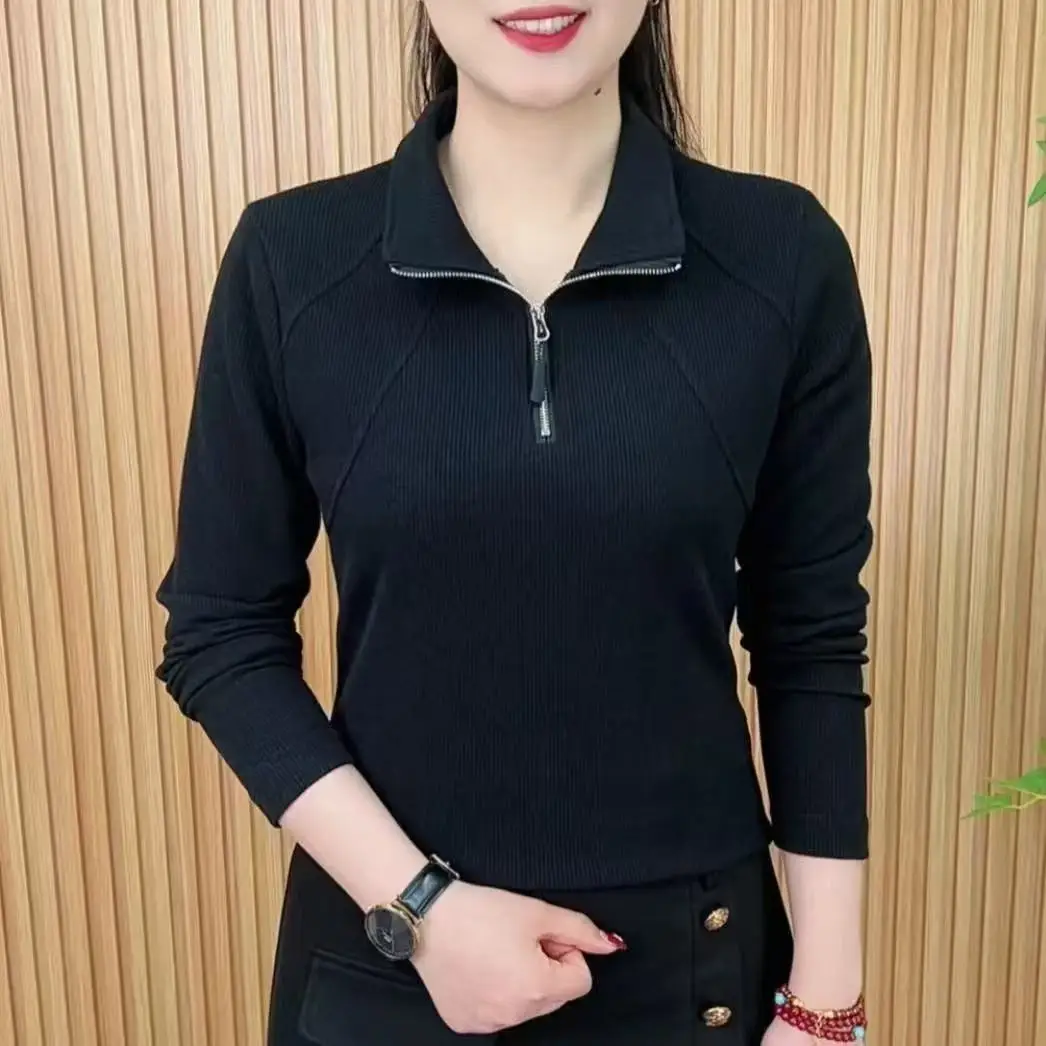 Damessweatshirts Y2K Japans Jaren 2000 Pilling Gemakkelijk te onderhouden Geschikt Gelaagdheid Draagmateriaal Dikke ritssluiting Sportieve basisprincipes