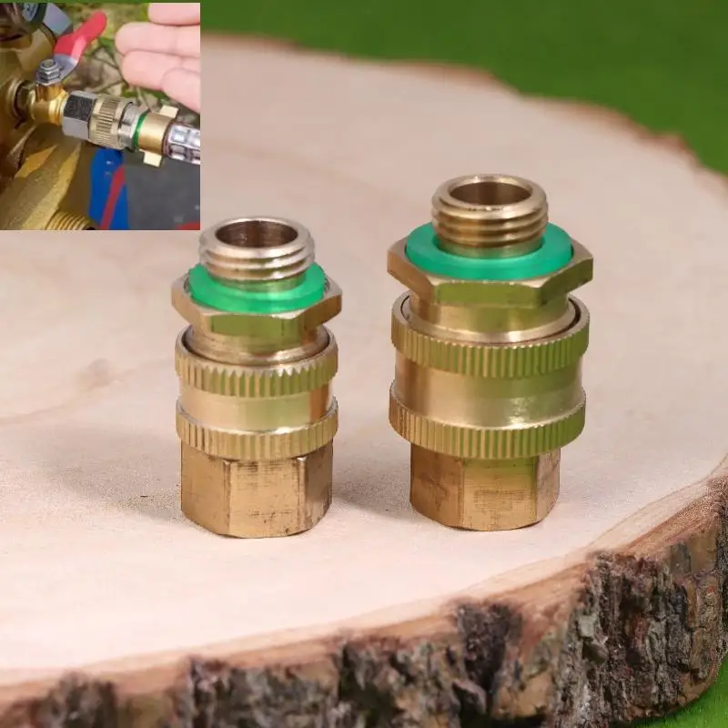 

Quick Connect for Garden Tools! M14 Brass Coupling, Stops Leaks & Saves Time When Connecting Pumps, Hoses & Irrigation Systems