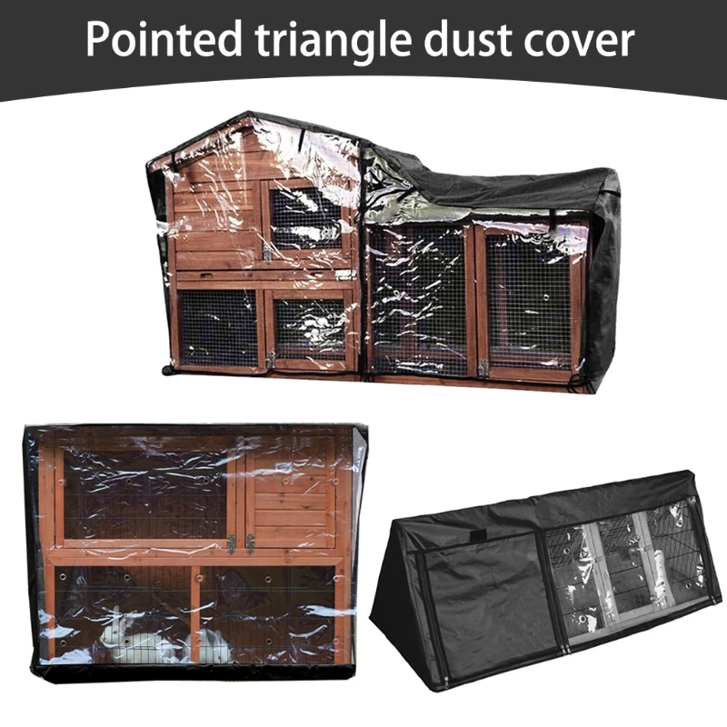 Rabbit Hutch Cover for Double-Decker Hutches Dust Cover Windproof Pet Cage Cover Dropshipping