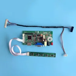 LCD 모니터 드라이버 컨트롤러 보드, HSD121PHW1 HSD110PHW1 키트, 12.1 인치, 1366x768 VGA 매트릭스, HDMI 호환 스피커, 30 핀 LVDS
