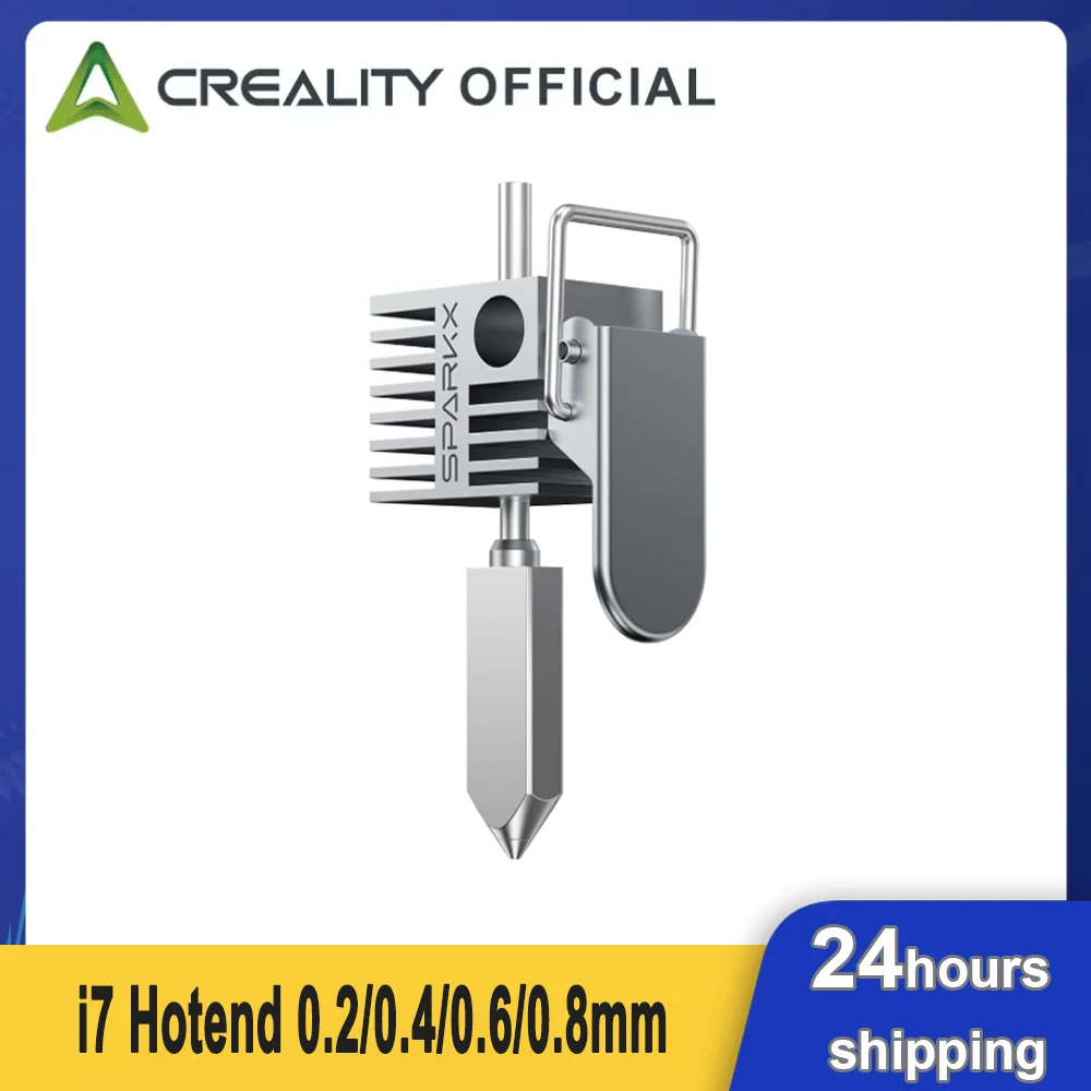 Creality SPARKX I7 Heating Block Hotend 0.2/0.4/0.6/0.8mm Copper Alloy + Hardened Steel i7 Hot End 3D Printer Accessories