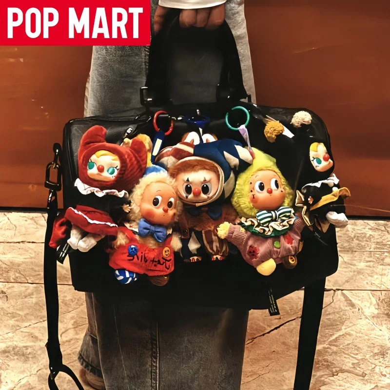 

Подлинная виниловая серия POP MART Labubu на Хэллоуин, слепая коробка, почему так серьезная лабубу, звезда, люди, клоун, модная подвеска, куклы на день рождения